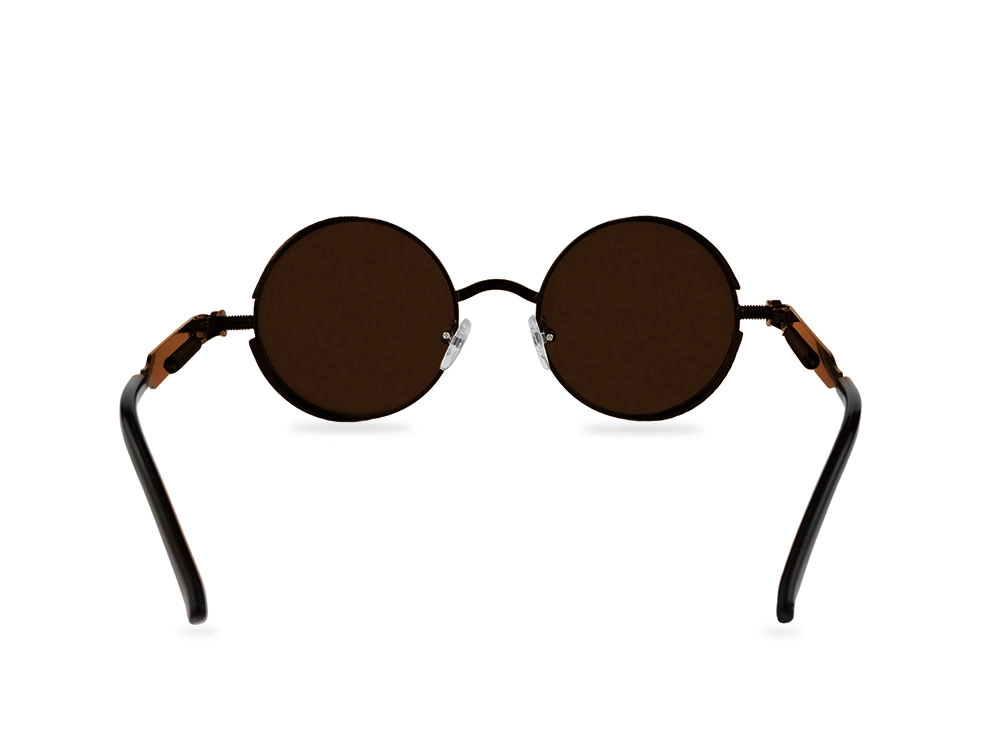 Unisex braon lenonke Retro REstp04 sa braon okvirom zadnji