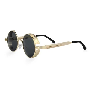 Unisex crne lenonke Retro REstp06 sa zlatnim okvirom katalog