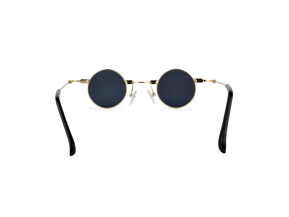 Unisex crne lenonke Retro classic REm06 sa zlatnim okvirom zadnji