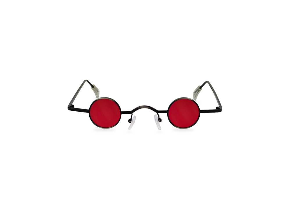 Unisex crvene lenonke Retro classic REmini01 sa crnim okvirom prednji