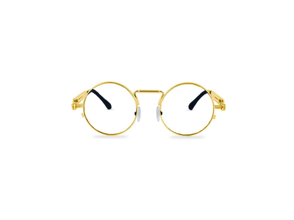 Unisex providne lenonke Retro classic REc07 sa zlatnim okvirom prednji