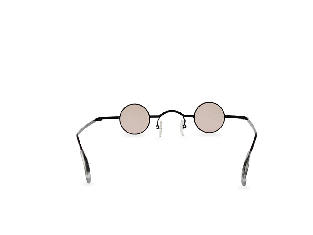 Unisex roze lenonke Retro classic REmini05 sa crnim okvirom zadnji