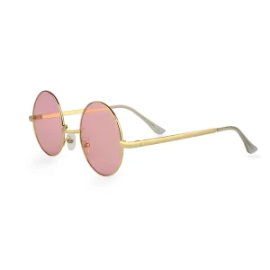 Zenske roze lenonke Classic CL13 sa zlatnim okvirom katalog