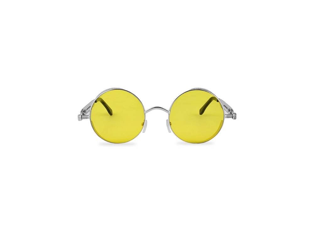 Unisex zute lenonke Retro REstp16 sa sivim okvirom prednji