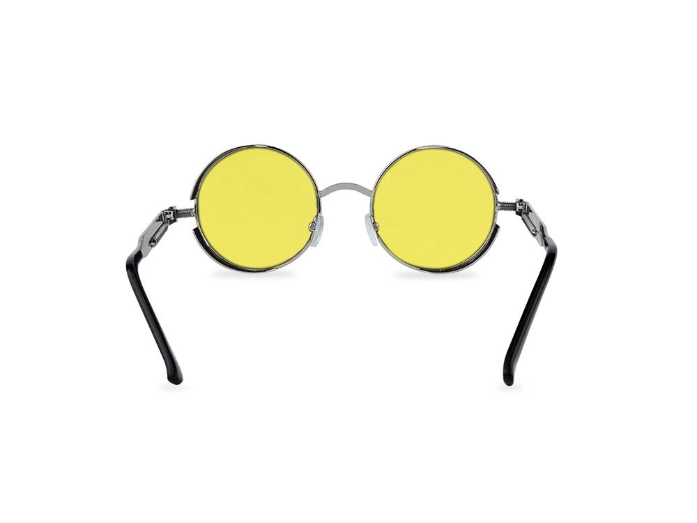 Unisex zute lenonke Retro REstp16 sa sivim okvirom zadnji