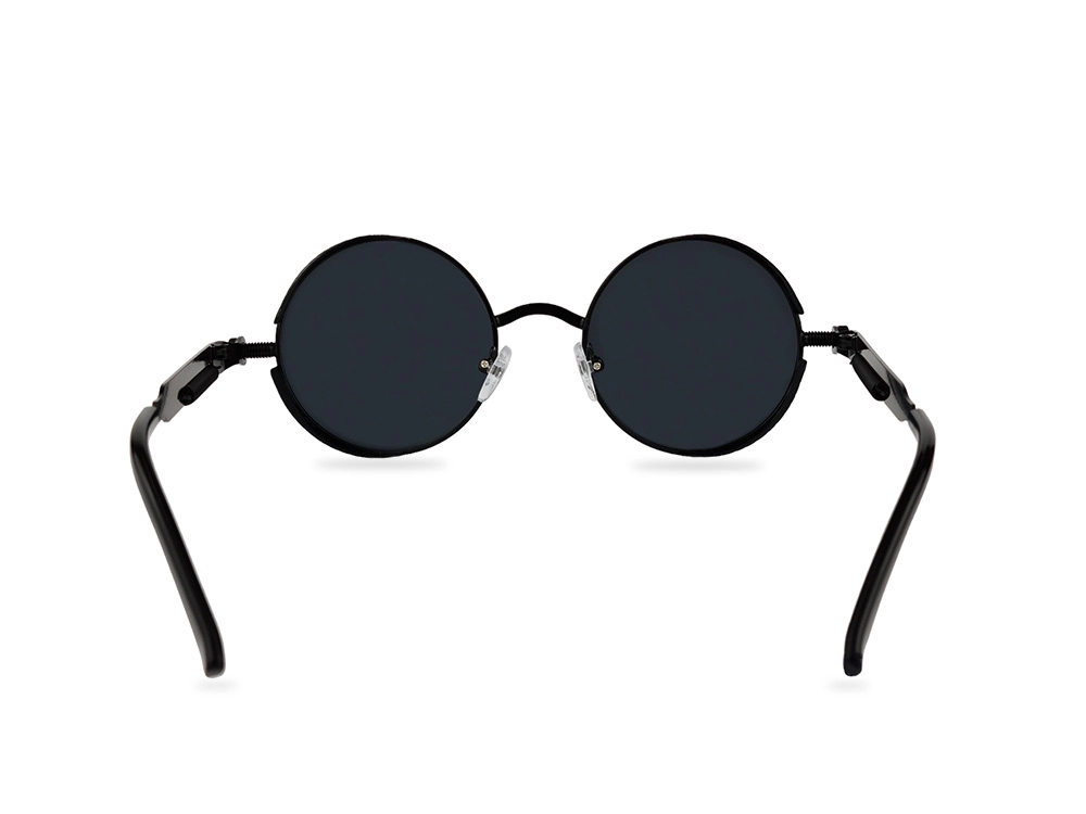 Unisex crne lenonke Retro REstp21 sa sivim staklima sa ogledalo efektom zadnji