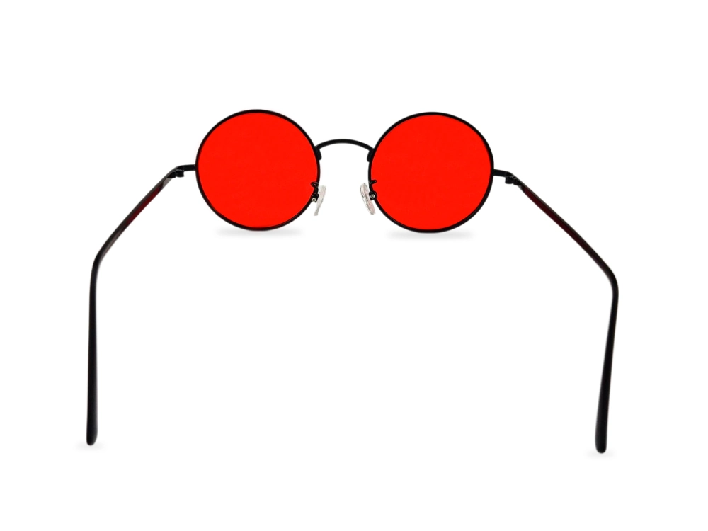 Unisex crvene lenonke Classic CL05 sa crnim okvirom zadnji
