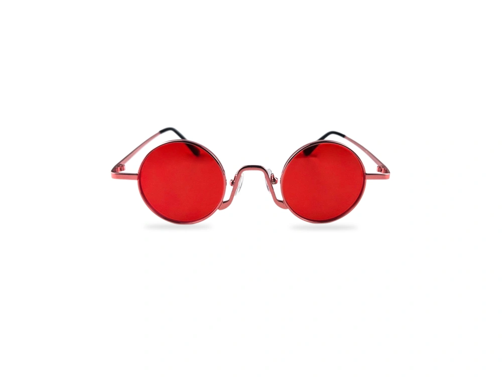 Unisex crvene lenonke Retro classic REclsnm10 sa crvenimn okvirom prednji