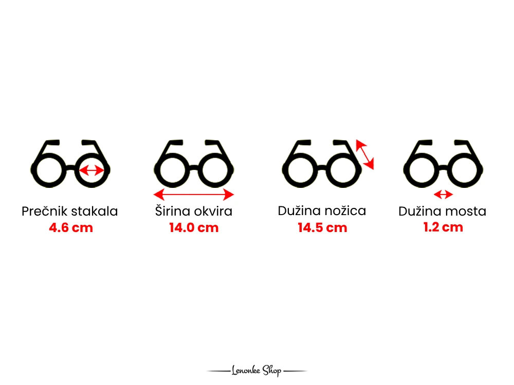 Dimenzije Retro classic REpzc lenonki