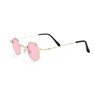 Unisex roze lenonke Retro classic REm09 sa zlatnim okvirom katalog