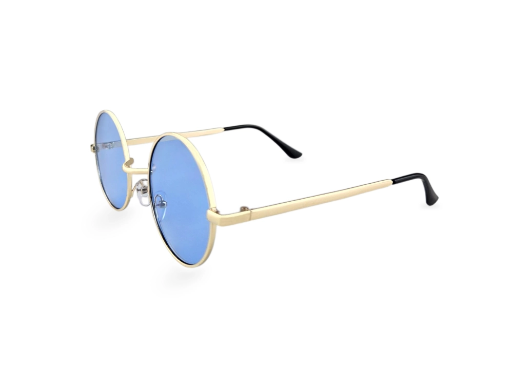 Unisex svetlo plave lenonke Classic CL14 sa zlatnim okvirom katalog